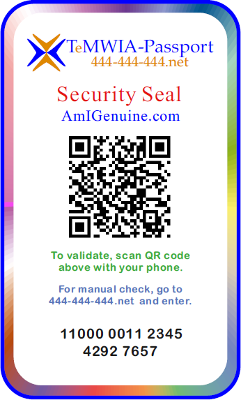 Security Seal Sample